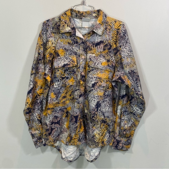 NEW North Face Women’s Set Up Printed Fern Camp Flannel Size M - Picture 1 of 11